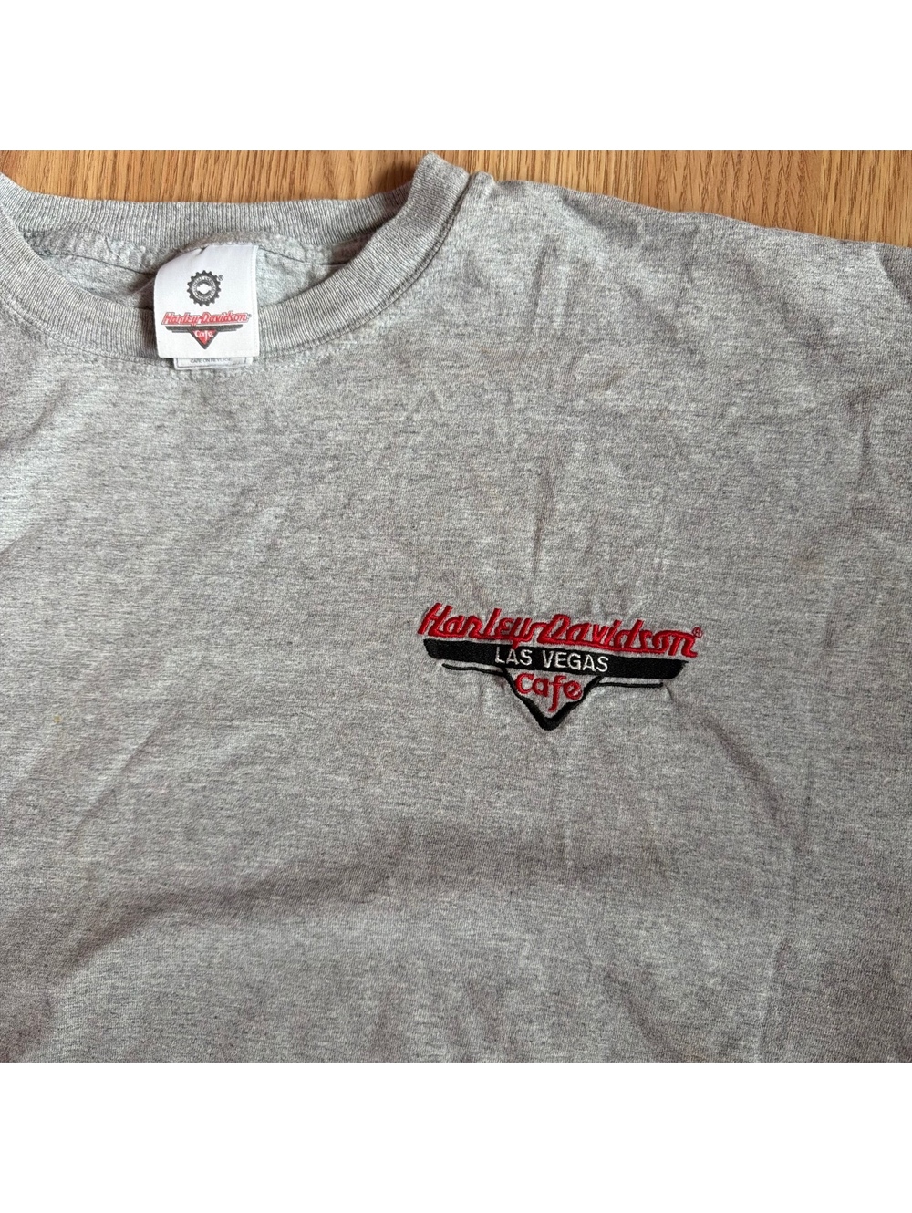 Harley Las Vegas Grey Tee Embroidered 2X